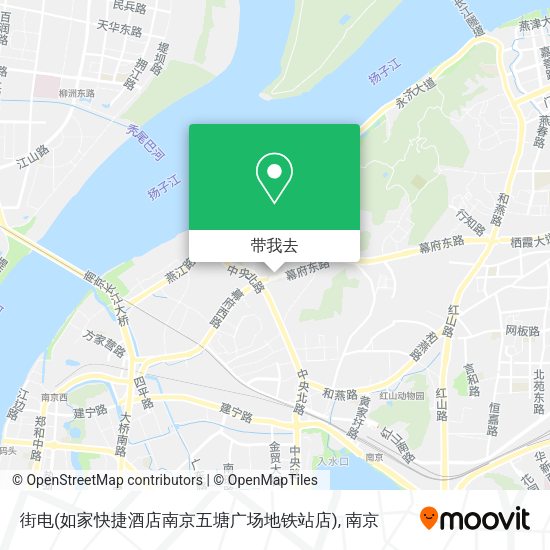街电(如家快捷酒店南京五塘广场地铁站店)地图
