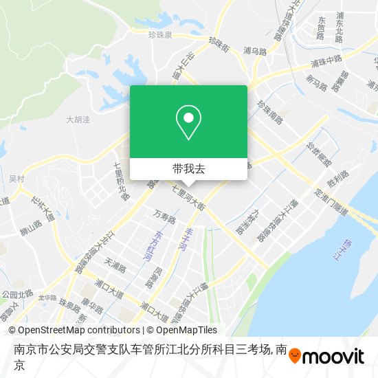 南京市公安局交警支队车管所江北分所科目三考场地图