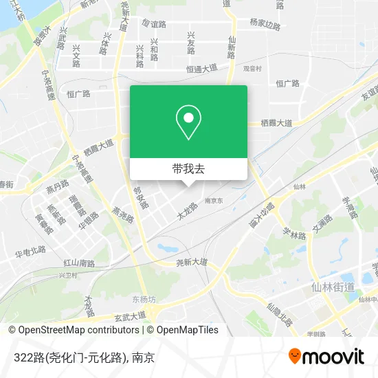 322路(尧化门-元化路)地图