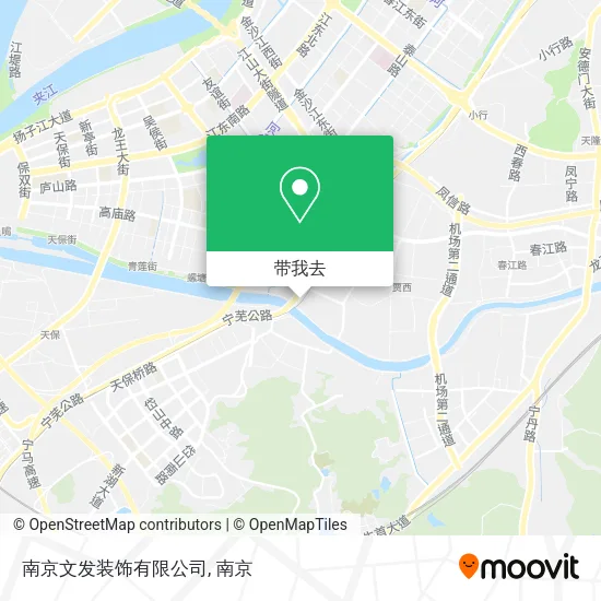 南京文发装饰有限公司地图