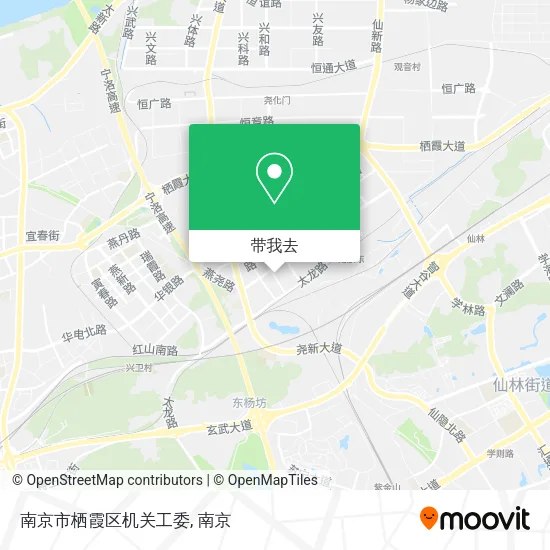 南京市栖霞区机关工委地图