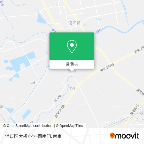 浦口区大桥小学-西南门地图