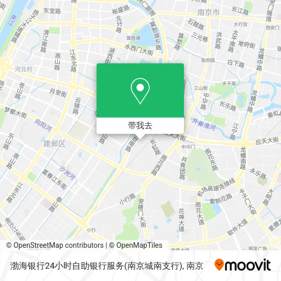 渤海银行24小时自助银行服务(南京城南支行)地图