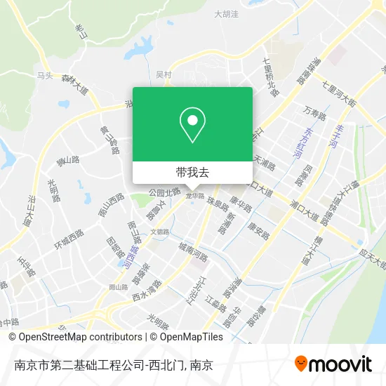 南京市第二基础工程公司-西北门地图