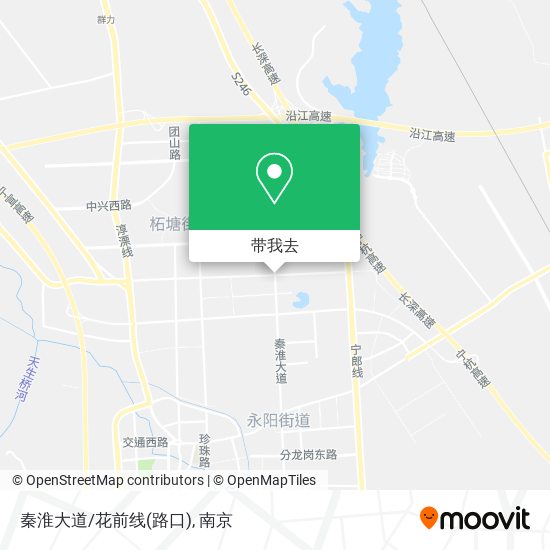 秦淮大道/花前线(路口)地图