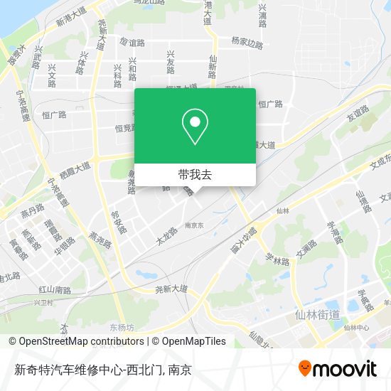 新奇特汽车维修中心-西北门地图