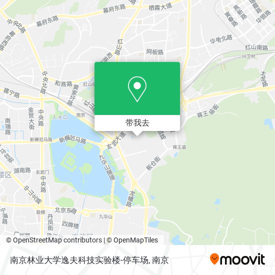 南京林业大学逸夫科技实验楼-停车场地图