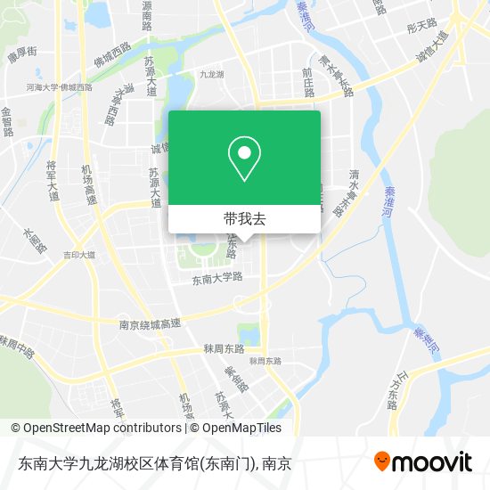 东南大学九龙湖校区体育馆(东南门)地图