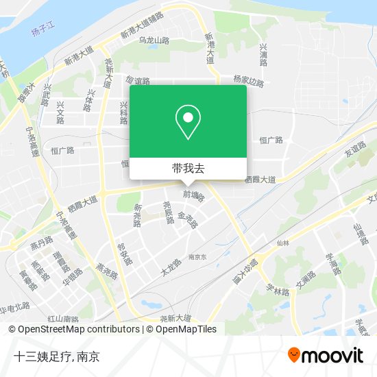 十三姨足疗地图