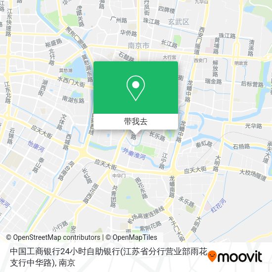 中国工商银行24小时自助银行(江苏省分行营业部雨花支行中华路)地图