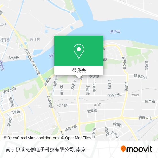 南京伊莱克创电子科技有限公司地图