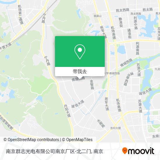 南京群志光电有限公司南京厂区-北二门地图
