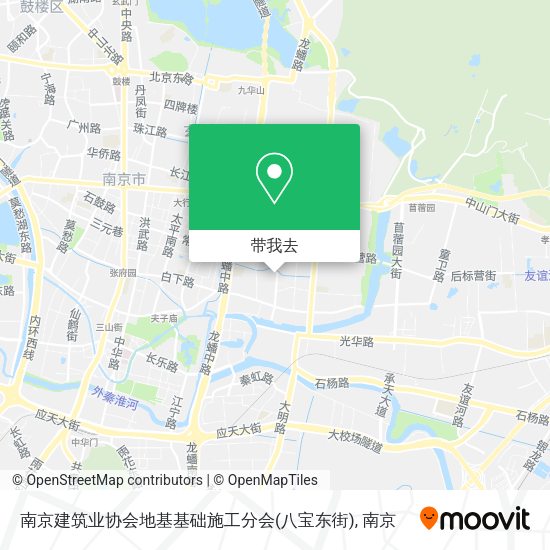 南京建筑业协会地基基础施工分会(八宝东街)地图