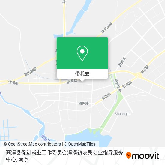高淳县促进就业工作委员会淳溪镇农民创业指导服务中心地图