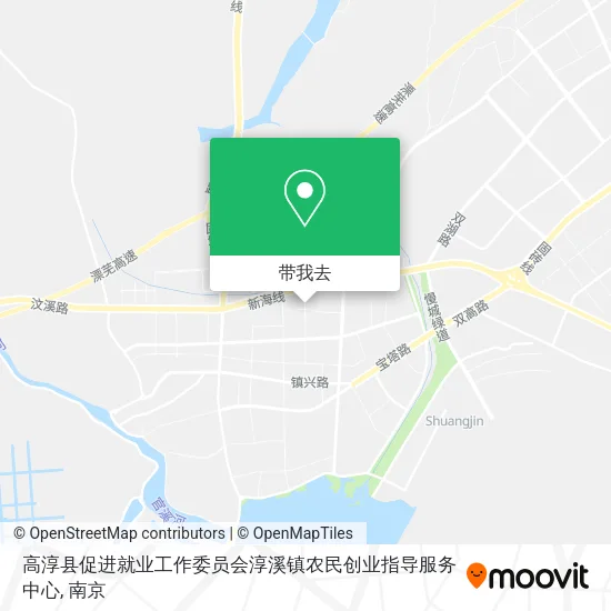 高淳县促进就业工作委员会淳溪镇农民创业指导服务中心地图