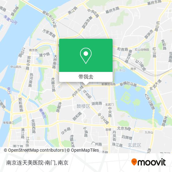 南京连天美医院-南门地图