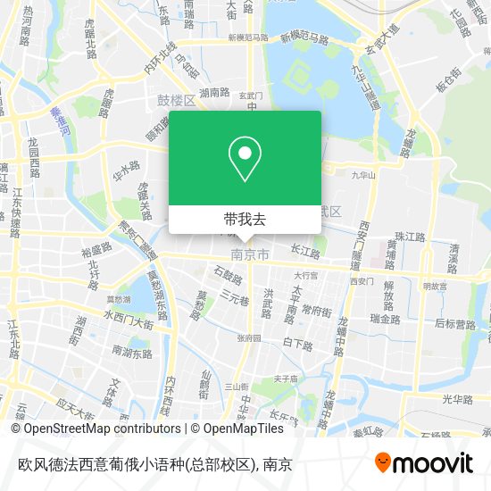 欧风德法西意葡俄小语种(总部校区)地图