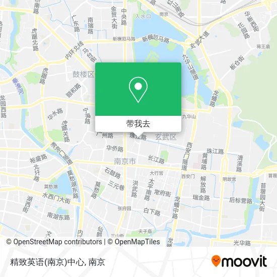 精致英语(南京)中心地图