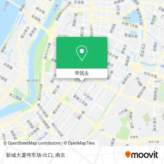 新城大厦停车场-出口地图