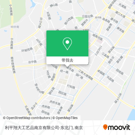 利平翔大工艺品南京有限公司-东北门地图