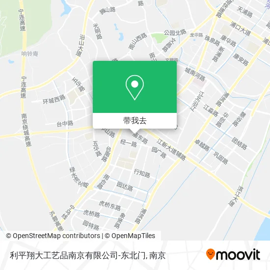 利平翔大工艺品南京有限公司-东北门地图