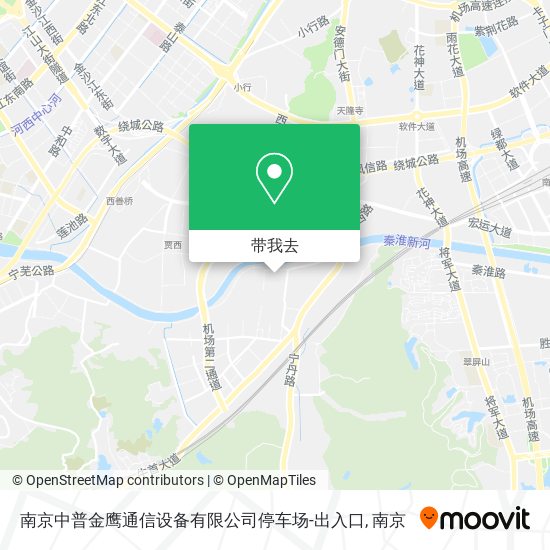 南京中普金鹰通信设备有限公司停车场-出入口地图