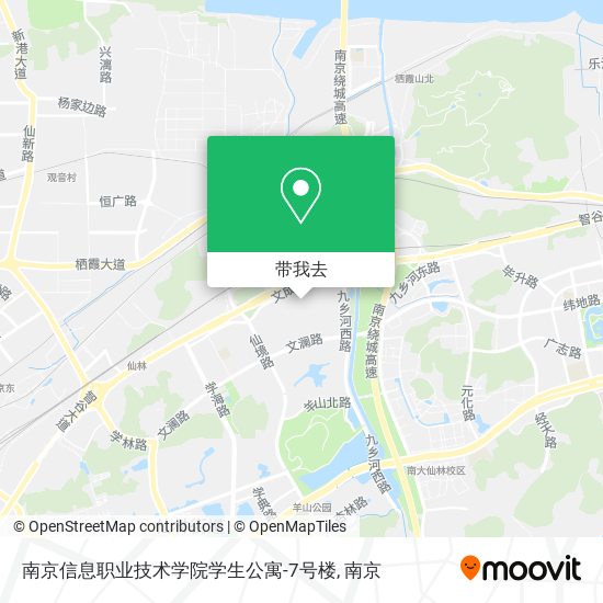 南京信息职业技术学院学生公寓-7号楼地图