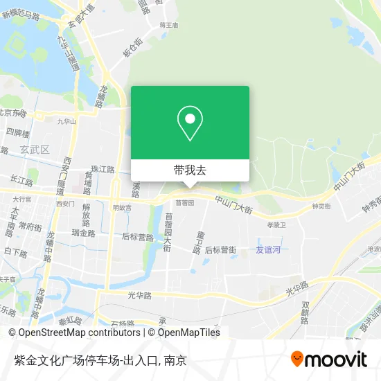 紫金文化广场停车场-出入口地图