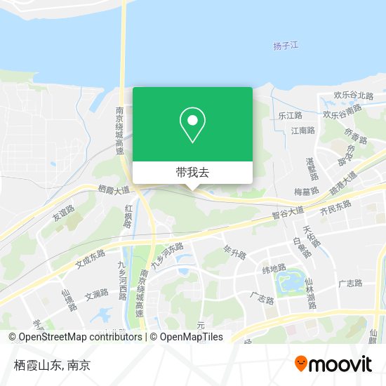 栖霞山东地图