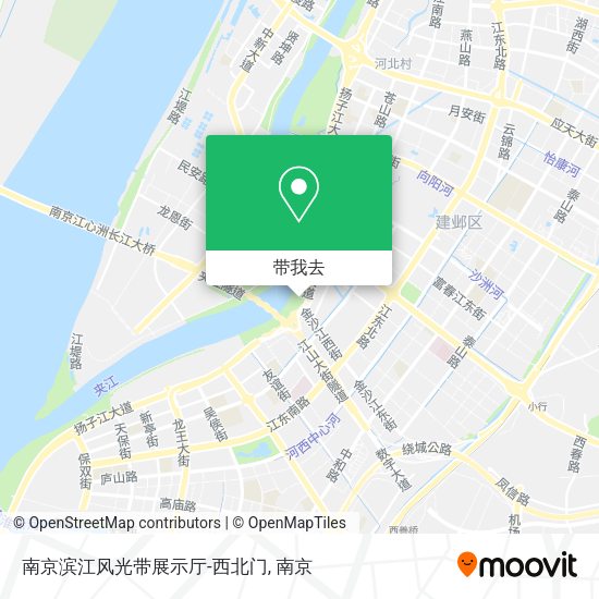 南京滨江风光带展示厅-西北门地图