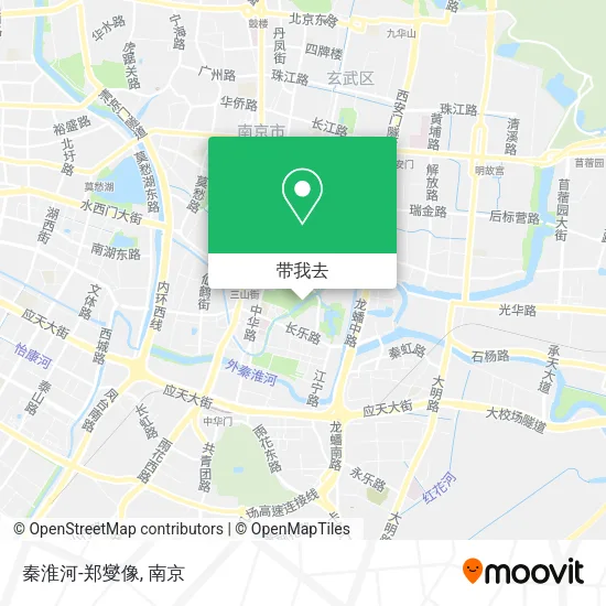 秦淮河-郑燮像地图