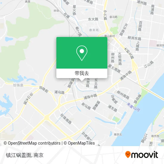 镇江锅盖面地图