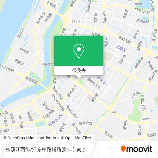 楠溪江西街/江东中路辅路(路口)地图