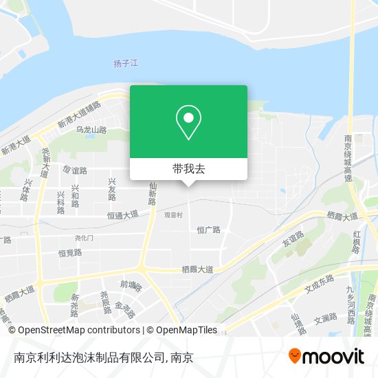 南京利利达泡沫制品有限公司地图