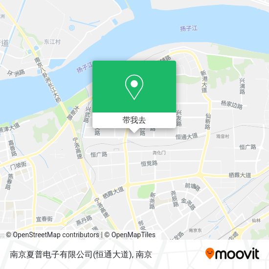 南京夏普电子有限公司(恒通大道)地图