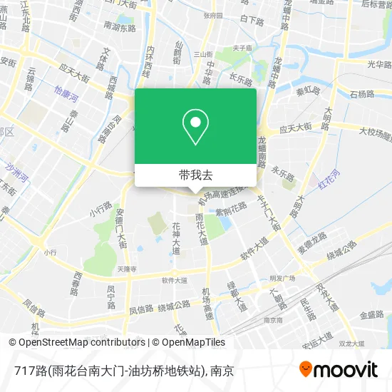 717路(雨花台南大门-油坊桥地铁站)地图