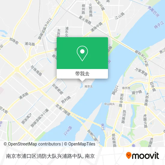 南京市浦口区消防大队兴浦路中队地图