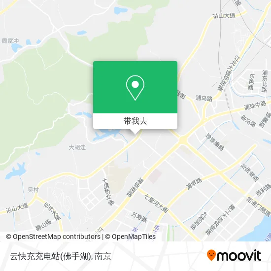 云快充充电站(佛手湖)地图