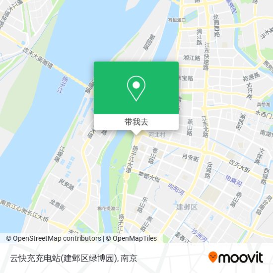 云快充充电站(建邺区绿博园)地图
