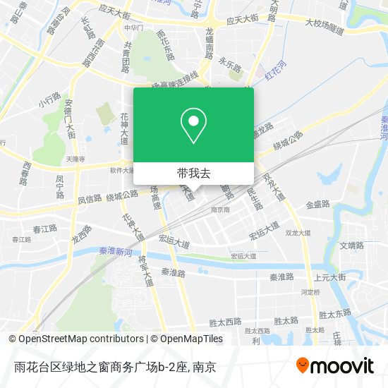 雨花台区绿地之窗商务广场b-2座地图