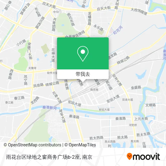 雨花台区绿地之窗商务广场b-2座地图