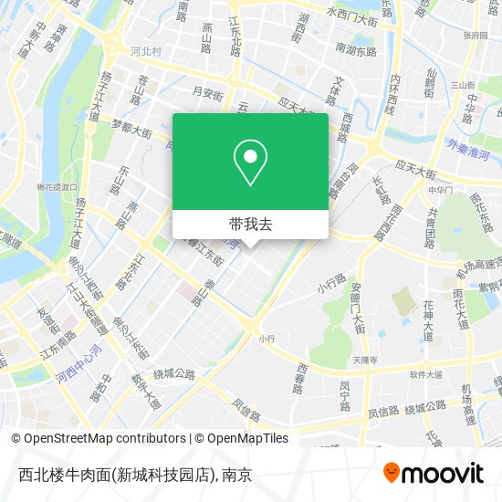 西北楼牛肉面(新城科技园店)地图