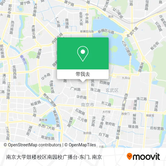 南京大学鼓楼校区南园校广播台-东门地图