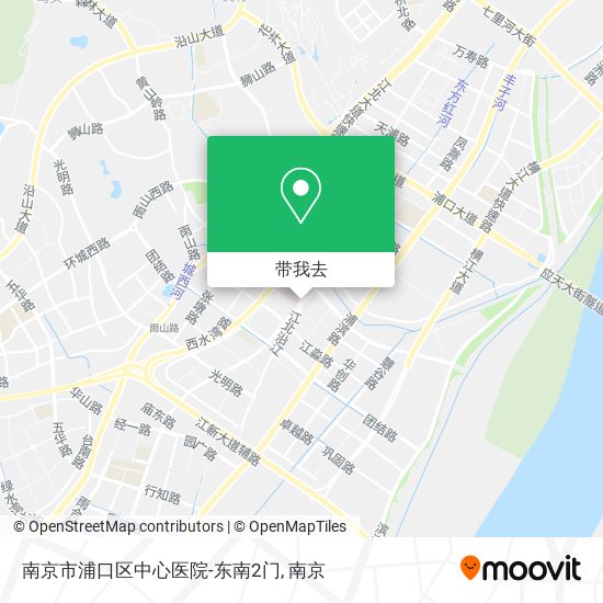 南京市浦口区中心医院-东南2门地图
