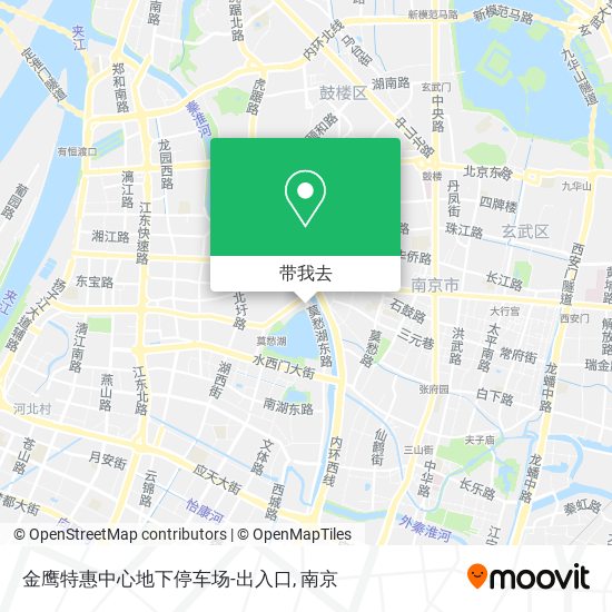 金鹰特惠中心地下停车场-出入口地图