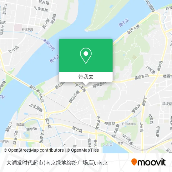 大润发时代超市(南京绿地缤纷广场店)地图