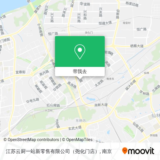 江苏云厨一站新零售有限公司（尧化门店）地图