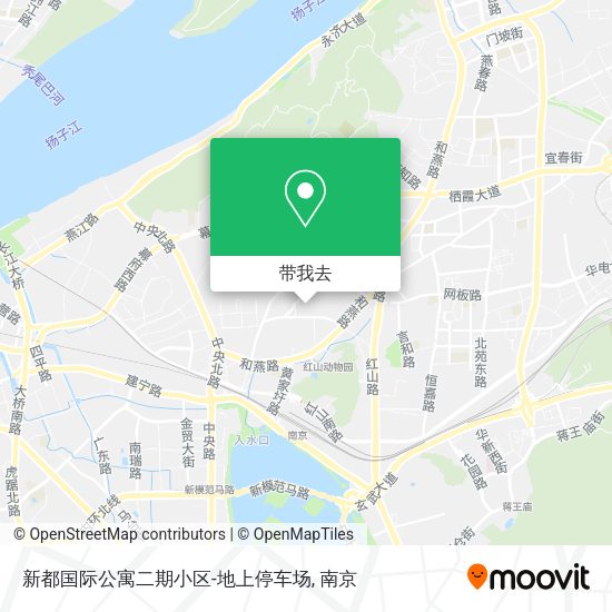 新都国际公寓二期小区-地上停车场地图