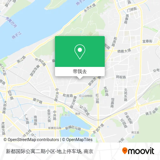 新都国际公寓二期小区-地上停车场地图