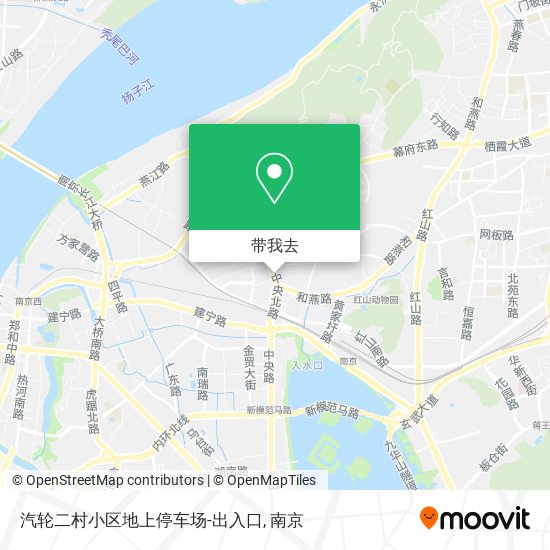 汽轮二村小区地上停车场-出入口地图